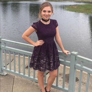 Purple homecoming dress 💜💜